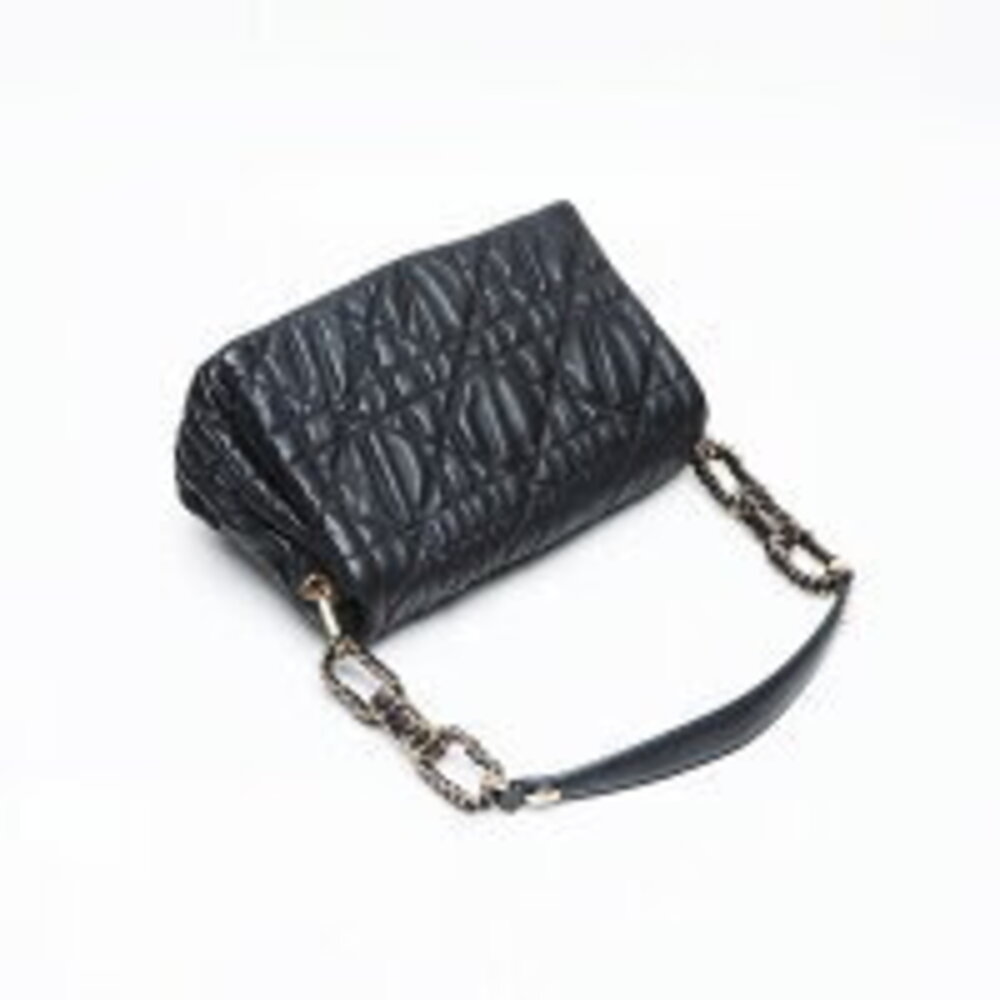 Christian Dior Cannage Flap Leather Handbag Black - Picture 9 of 13